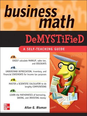 cover image of Business Math Demystified